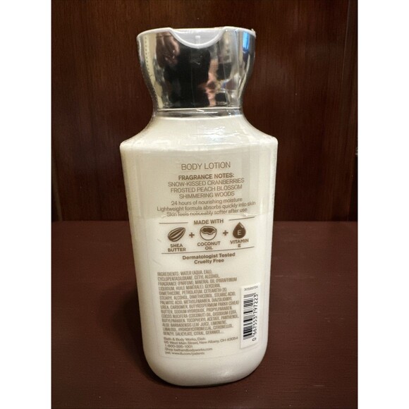 Bath & Body Works SNOWY PEACH BERRY Body Lotion 8 Oz - Picture 2 of 3